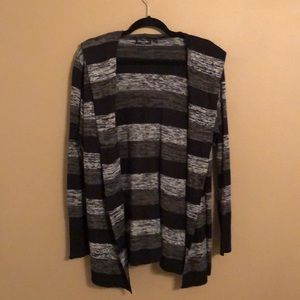 Brittany Black hooded long sleeve cardigan